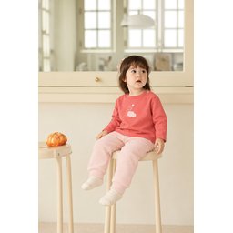 طقم أطفال مطرز موسمي 0-3 سنوات - مرجاني Embroidered Seasonal Baby Set 0-3 Years - Coral