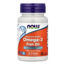 ناو أوميغا 3 زيت السمك 1000 ملغ – 30 كبسولة هلامي NOW Omega-3 Fish Oil 1000 mg – 30 Softgel