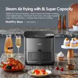 Oraimo AirFryer UK OAF-501A Graphite Gray DSAFR ( قلاية ) Oraimo AirFryer UK OAF-501A Graphite Grey DSAFR