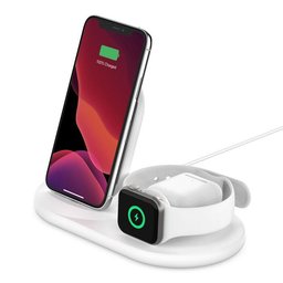 حامل شحن لاسلكي بوست جارج ثلاثة في واحد BoostCharge 3-in-1 Wireless Charger for Apple Devices