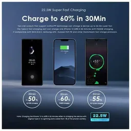 طقم باور بانك أورايمو 60 ألف مللي أمبير/ساعة 222 واط/ساعة أسود Oraimo Power Bank kit 60K mAh 222 Wh Black