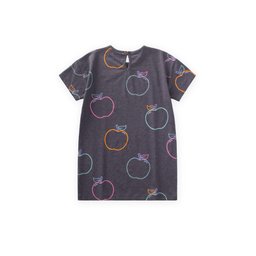 تيشيرت تونيك للأطفال 4-12 سنة - رمادي Kids Tunic T-Shirt 4-12 Years - Grey