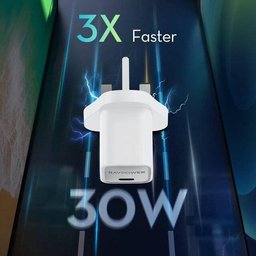 شاحن جداري راف باور بايونيير بقوة 30 واط بتقنية GaN 5.0 ومنفذ تايب سي - أبيض RAVPower PD Pioneer 30W GaN 5.0 USB-C Wall Charger