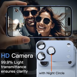 حماية عدسات كاميرا آيفون 18 برو ماكس iPhone 18 Pro Max Metal Camera Lens Protector