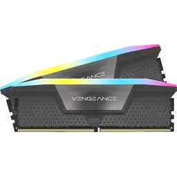 ذاكرة كمبيوتر مكتبي كورسير فينجينس آر جي بي بسعة 16 جيجابايت DDR5 تردد 6000 CORSAIR Vengeance RGB 16GB 288-Pin PC RAM DDR5 6000 (PC5 48000) Desktop Memory