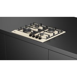 طباخ غازي كلاسيكي كريمي 4موقد60سم GSC 64320 RBC VN OB (E4)
