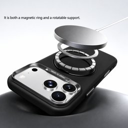 كفر آيفون 18 برو ماكس مع ماك سيف ومسند دوّار iPhone 18 Pro Max ABEEL MagSafe 360° Rotating Case