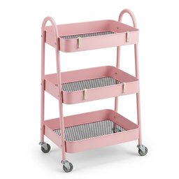 عربة تنظيم وتخزين متحركة ثلاثية الطبقات Tier Rolling Storage Cart Utility Trolley