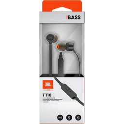 جي بي ال سماعات تون 110 داخل الاذن اسود JBL Tune 110 In-ear headphones Black