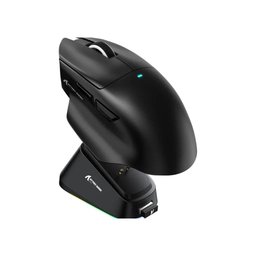 ماوس الألعاب اللاسلكي أتاك شارك V6 – أسود مع قاعدة شحن مغناطيسية RGB ATTACK SHARK V6 BLACK Gaming Mouse