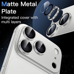 الاسم العربي: حماية عدسات كاميرا آيفون 18 برو ماكس iPhone 18 Pro Max Metal Camera Lens Protector