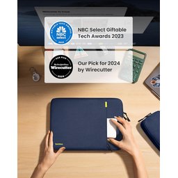 تومتوك - حافظة لابتوب Defender-A13 مع ملحقات قياس 15 انج - أزرق غامق Tomtoc Defender-A13 Laptop Sleeve Kit 15 Inch Navy Blue