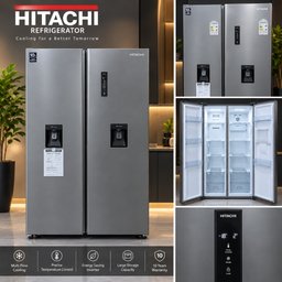 ثلاجة هيتاشي سايد باي سايد HITACHI SIDE BY SIDE