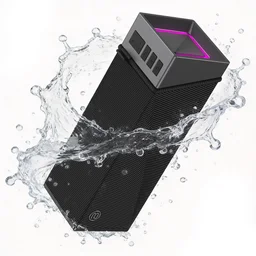 مكبر صوت بوغاني Brief TT محمول بتقنية البلوتوث مع إضاءة RGB BUGANi Brief TT Portable Bluetooth Speaker with RGB Lighting Effect Silver