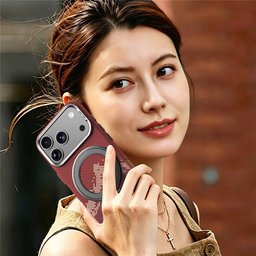 كفر آيفون 18 برو ماكس كيفلار من سيلادا مع ماك سيف ومسند دوّار iPhone 18 Pro Max SULADA Kevlar MagSafe 360° Rotating Case
