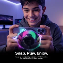 مكبر صوت مونستر Mag Flux مغناطيسي لاسلكي بقدرة 5 واط – أسود Monster Mag Flux 5W Magnetic Bluetooth Speaker – Black