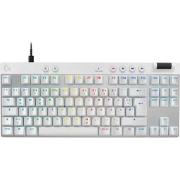 لوجتك جي برو تي كي ال Logitech G PRO X TKL RAPID White Wired