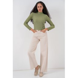 بودي نسائي 922 مرصع - لون أخضر فاتح 922 Embellished Bodysuit - Çağla Green