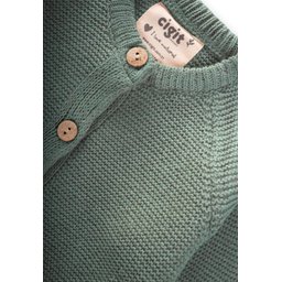 Links سترة تريكو للأطفال 1-8 سنوات - أخضر كاكي Links Knitted Cardigan for Kids 1-8 Years - Khaki Green