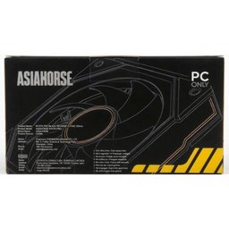 طقم مراوح آسيا هورس NYOTA PRO بتصميم Reverse – أسود، 3 مراوح قياس 120 ملم AsiaHorse NYOTA PRO Black Reverse 120mm Case Fan (3-Fan Pack)