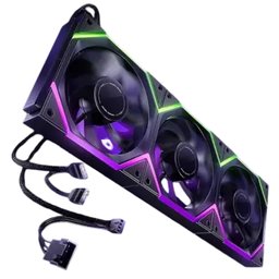 طقم مراوح آسيا هورس NYOTA PRO بتصميم Reverse – أسود، 3 مراوح قياس 120 ملم AsiaHorse NYOTA PRO Black Reverse 120mm Case Fan (3-Fan Pack)