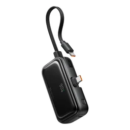 MC 22.5W Digital Display 5000mAh Pocket Power Bank with Built-in Cable & Connector (For USB-C)( شاحن طوارئ ) MC 22.5W Digital Display 5000mAh Pocket Power Bank with Built-in Cable & Connector (For USB-C)