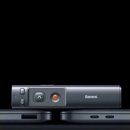 ريموت بريزنتر لاسلكي بيسوس أورانج دوت مع ليزر أحمر ومستقبل مزدوج Baseus Rechargeable Orange Dot Wireless Presenter with Red Laser
