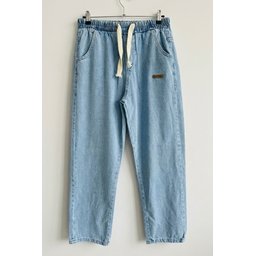 بنطلون جينز رجالي بقصة مريحة واسعة 30073 - أزرق Men's Relaxed Fit Baggy Jean Pants 30073 - Blue