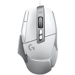 ماوس ألعاب سلكي لوجيتك G502 X باللون الأبيض مع مفاتيح LIGHTFORCE الهجينة Logitech G502 X Wired Gaming Mouse (White, LIGHTFORCE Switches)