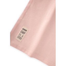 توب تونيك بناتي قطن 100% - وردي فاتح (4-12 سنة) Girls' Tunic Top 100% Cotton - Powder Pink (4-12 Years)