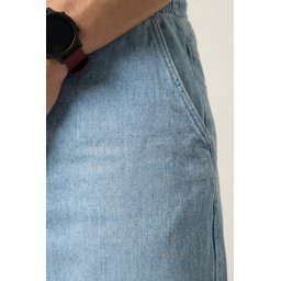 بنطلون جينز رجالي بقصة مريحة واسعة 30073 - أزرق Men's Relaxed Fit Baggy Jean Pants 30073 - Blue