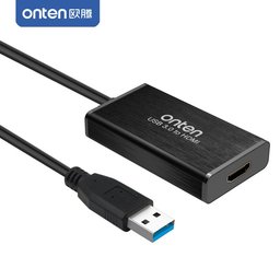 محول ONTEN من USB 3.0 إلى HDTV  لعرض شاشة الكمبيوتر على التلفزيون بدقة Full HD ONTEN USB 3.0 to HDTV Adapter  Full HD Audio & Video Display Cable Converter