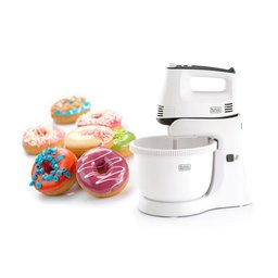 عجانة من بلاك+ديكر M700-B5 قوة 300واط باللون الابيض Black&Decker M700-B5 Hand Mixer 300W white