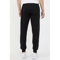 بنطلون رياضي رجالي بقصة مريحة بجيوب - أسود Men's Standard Fit Pocketed Sweatpants - Black