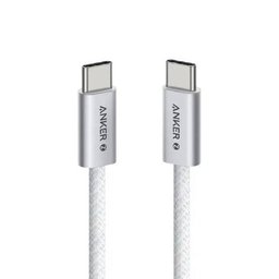 كيبل أنكر زولو يو إس بي سي إلى يو إس بي سي للشحن السريع (240 واط، 3.3 قدم) Anker Zolo USB-C to USB-C Braided Fast Charging Cable (240W, 3.3ft)