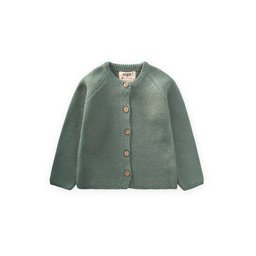 Links سترة تريكو للأطفال 1-8 سنوات - أخضر كاكي Links Knitted Cardigan for Kids 1-8 Years - Khaki Green