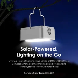 مصباح Oraimo SmartLamp Solar يعمل بالطاقة الشمسية ببطارية 450 مللي أمبير – عبوة قطعتين – أبيض Oraimo SmartLamp Solar 450mAh Solar Light 2 Pack - White