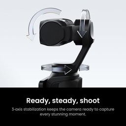 كاميرا جيمبال ثنائية العدسة Insta360 Luna Ultra بدقة 8K - أسود كوني Insta360 Luna Ultra 8K Dual-Lens Gimbal Camera (Cosmic Black)