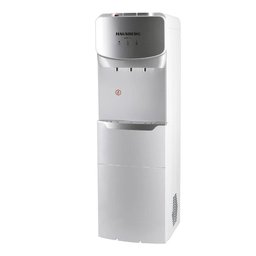 موزع مياه هاوسبيرغ Hausberg مع صانعة ثلج مدمجة – فضي وأسود Hausberg HB-6033GR Water Dispenser with Built-in Ice Maker - Silver and Black