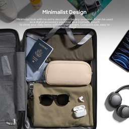تومتوك - حقيبة ملحقات إلكترونية Light-T12 سعة 1 لتر - وردي Tomtoc Light-T12 Electronic Accessory Pouch 1L Pink