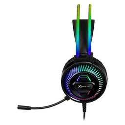 سماعة ألعاب سلكية إكسترايك مي GH-510L بإضاءة RGB وميكروفون – أسود Xtrike Me GH-510L Wired RGB Headset (Black)