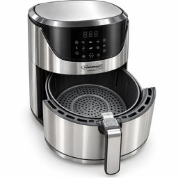 قلاية هوائية باور ماكس 3 سعة 7 لتر بقدرة 1800 واط – تحكم رقمي PowerMaxx3 Digital Air Fryer 7L – 1800W – Stainless Steel
