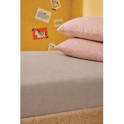 شرشف سرير مطاطي 90x190 سم - لون فيزون Fitted Bed Sheet 90x190 cm - Vizon