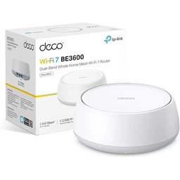 نظام TP-Link Deco BE22 BE3600 Mesh Wi-Fi 7 ثنائي النطاق – قطعة واحدة TP-Link Deco BE22 BE3600 Whole Home Mesh WiFi 7 System – 1-Pack