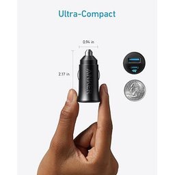 انكر - شاحن سيارة يحتوي منفذين بقوة شحن 30 واط - اسود Anker Car Charger 30W 2-Ports Black