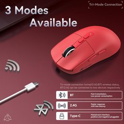 ماوس ألعاب أتاك شارك X6 فائق الخفة مع قاعدة شحن مغناطيسية وإضاءة RGB ATTACK SHARK X6 Tri-Mode Wireless Gaming Mouse with Magnetic Charging Dock