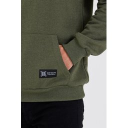 سويت شيرت رجالي بغطاء رأس وجيب كانجارو - أسود HAKİ Men's Black Kangaroo Pocket Hooded Sweatshirt - HAKİ