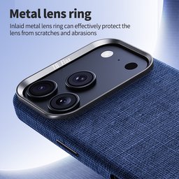 حافظة آيفون 18 برو ماكس من قماش اللينن مع ماك سيف iPhone 18 Pro Max Premium Linen Case with MagSafe
