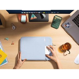 توم توك – جراب لابتوب Defender-A13 مقاس 14 إنج باللون الأزرق الضبابي Defender-A13 Laptop Sleeve Mist Blue 14 inch