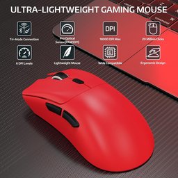 ماوس ألعاب أتاك شارك R1 فائق الخفة، لاسلكي ثلاثي الاتصال وقابل للشحن ATTACK SHARK R1 Tri-Mode Ultra-Lightweight Wireless Gaming Mouse
